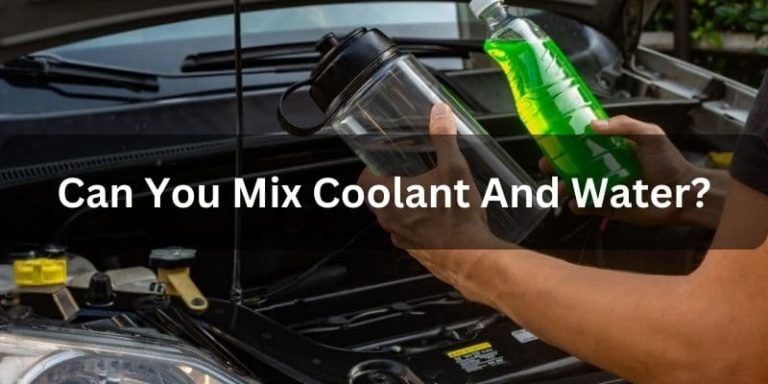 can you mix coolant and water